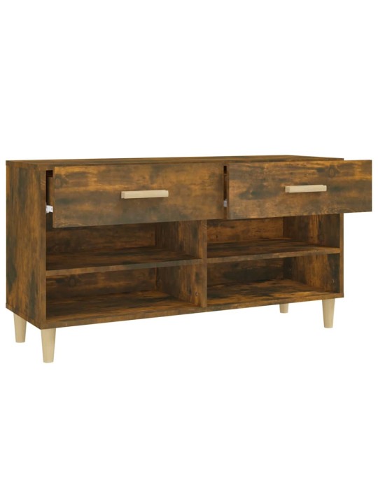 Botník kouřový dub 102 x 35 x 55 cm kompozitní dřevo