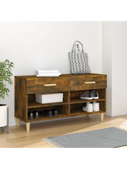 Botník kouřový dub 102 x 35 x 55 cm kompozitní dřevo