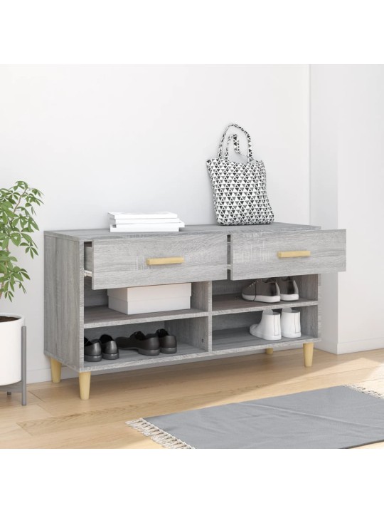 Botník šedý sonoma 102 x 35 x 55 cm kompozitní dřevo