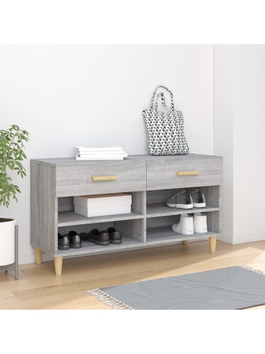 Botník šedý sonoma 102 x 35 x 55 cm kompozitní dřevo