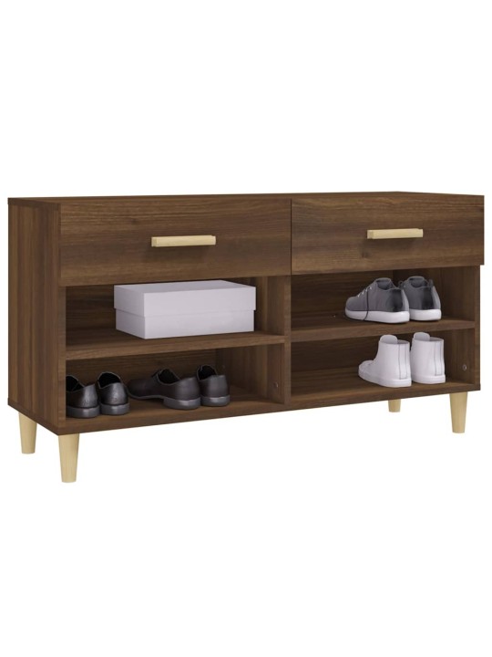 Botník hnědý dub 102 x 35 x 55 cm kompozitní dřevo