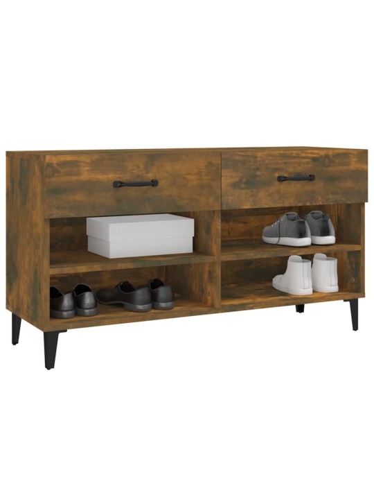 Botník kouřový dub 102 x 35 x 55 cm kompozitní dřevo