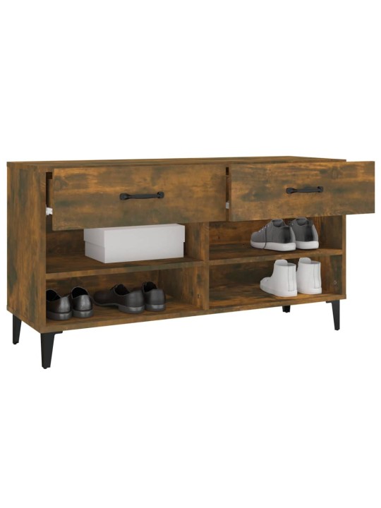 Botník kouřový dub 102 x 35 x 55 cm kompozitní dřevo
