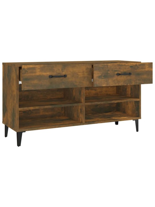 Botník kouřový dub 102 x 35 x 55 cm kompozitní dřevo