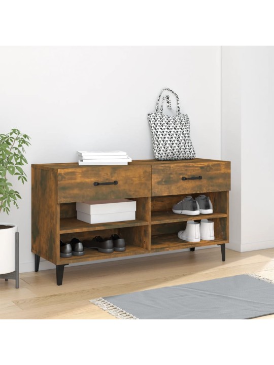 Botník kouřový dub 102 x 35 x 55 cm kompozitní dřevo