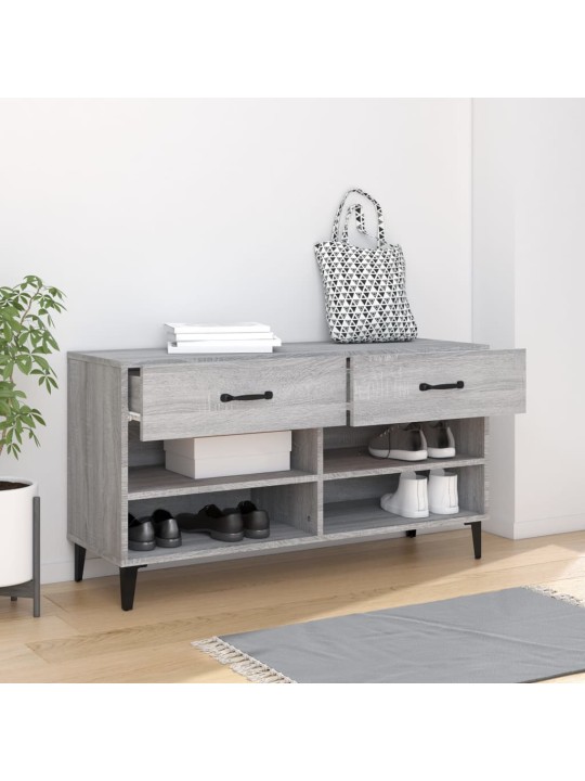 Botník šedý sonoma 102 x 35 x 55 cm kompozitní dřevo