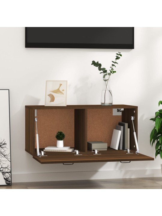 Nástěnná skříňka hnědý dub 80 x 35 x 36,5 cm kompozitní dřevo