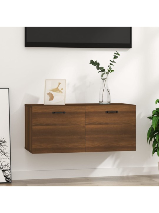 Nástěnná skříňka hnědý dub 80 x 35 x 36,5 cm kompozitní dřevo