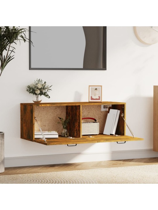 Nástěnná skříňka kouřový dub 100x36,5x35 cm kompozitní dřevo