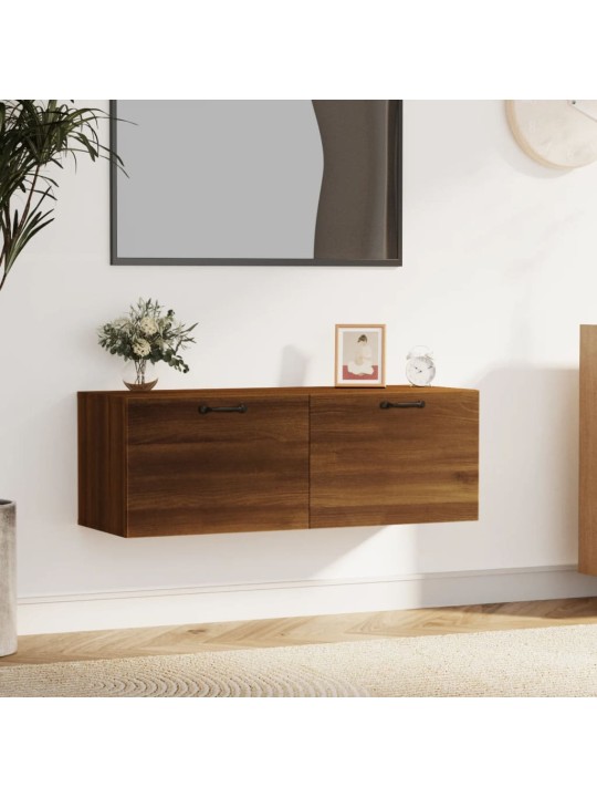 Nástěnná skříňka hnědý dub 100 x 36,5 x 35 cm kompozitní dřevo