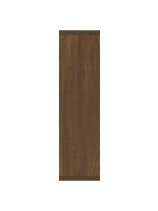 Zrcadlová skříňka s LED hnědý dub 76 x 15 x 55 cm