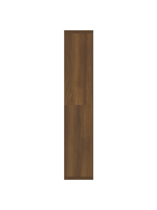 Zrcadlová skříňka s LED hnědý dub 91 x 15 x 76,5 cm