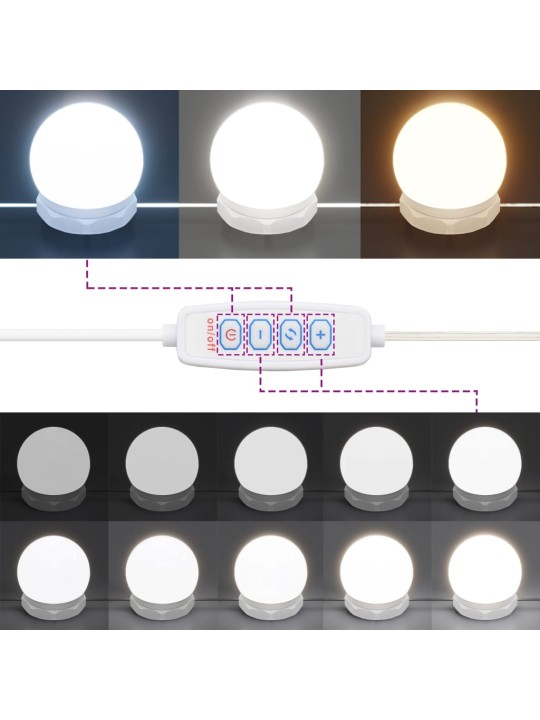 Zrcadlová skříňka s LED hnědý dub 91 x 15 x 76,5 cm