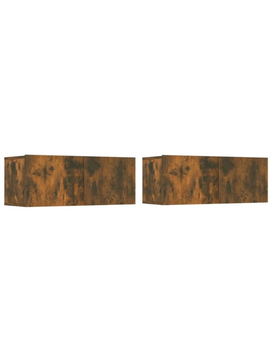 TV skříňky 2 ks kouřový dub 80 x 30 x 30 cm kompozitní dřevo