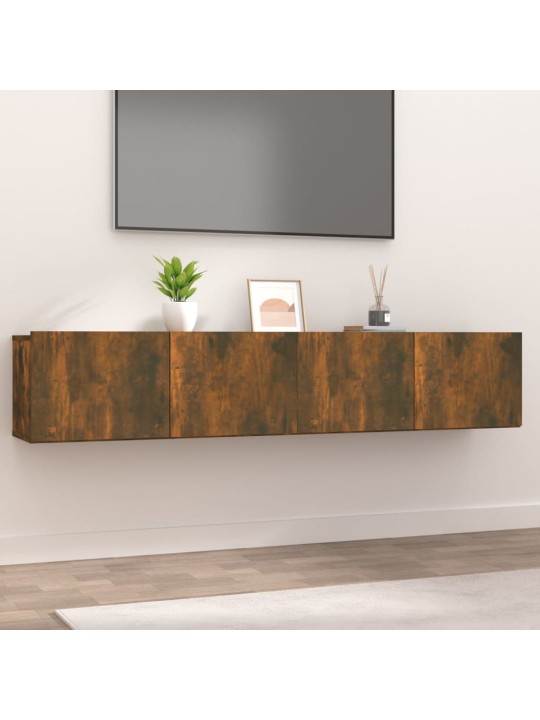 TV skříňky 2 ks kouřový dub 80 x 30 x 30 cm kompozitní dřevo