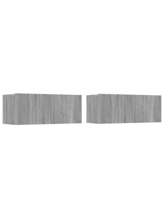 TV skříňky 2 ks šedé sonoma 80 x 30 x 30 cm kompozitní dřevo