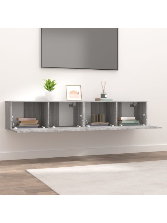 TV skříňky 2 ks šedé sonoma 80 x 30 x 30 cm kompozitní dřevo
