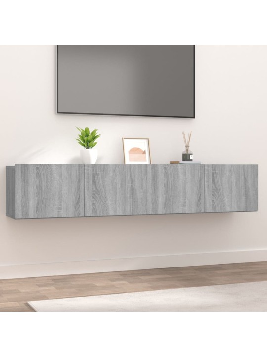 TV skříňky 2 ks šedé sonoma 80 x 30 x 30 cm kompozitní dřevo