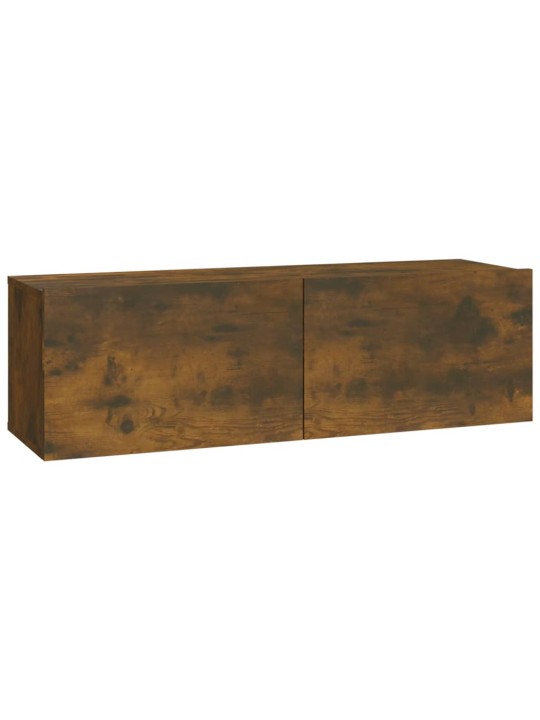 Nástěnné TV skříňky 2 ks kouřový dub 100 x 30 x 30 cm kompozit