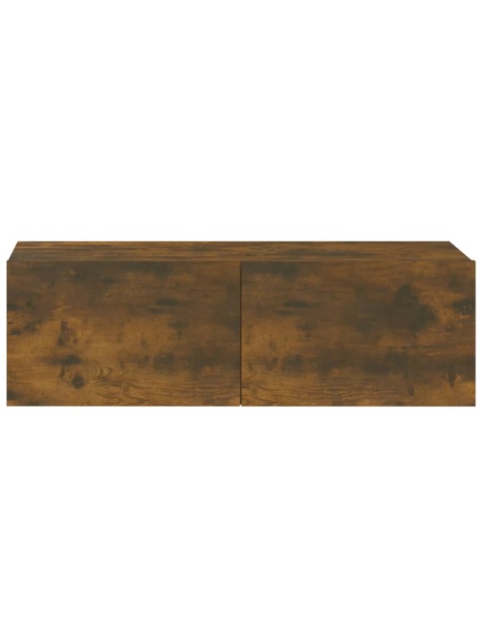 Nástěnné TV skříňky 2 ks kouřový dub 100 x 30 x 30 cm kompozit