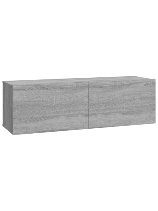 Nástěnné TV skříňky 2 ks šedé sonoma 100 x 30 x 30 cm kompozit