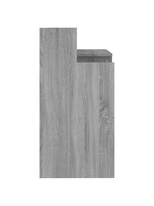Psací stůl s LED světly šedý sonoma 97x45x90cm kompozitní dřevo
