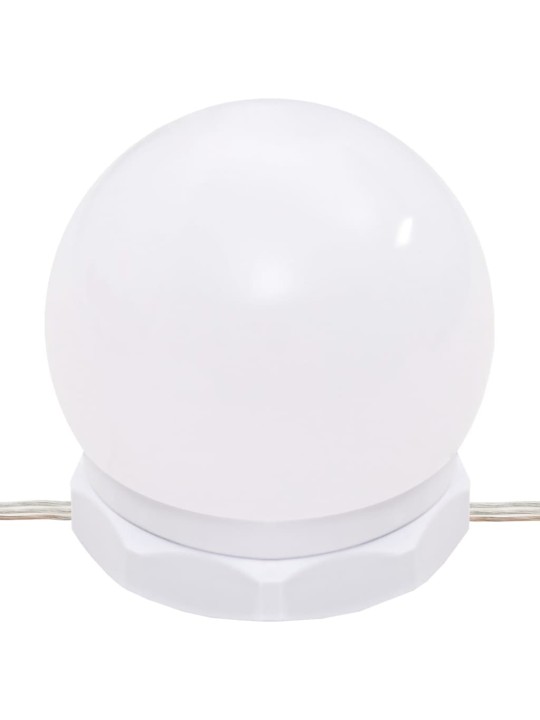 Toaletní stolek s LED kouřový dub 86,5 x 35 x 136 cm
