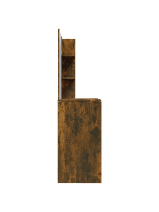 Toaletní stolek se zrcadlem kouřový dub 74,5 x 40 x 141 cm