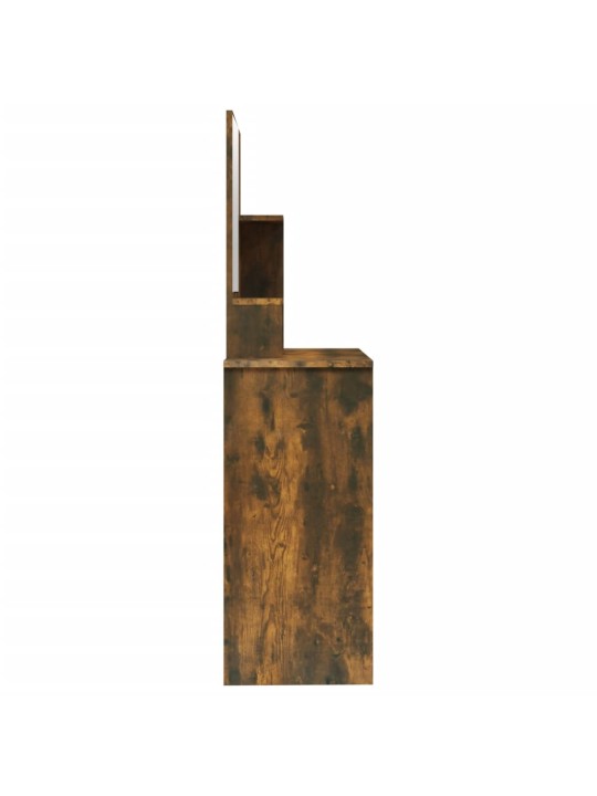 Toaletní stolek se zrcadlem kouřový dub 86,5 x 35 x 136 cm