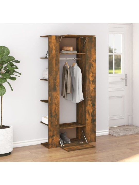Skříň do předsíně kouřový dub 97,5x37x99 cm kompozitní dřevo