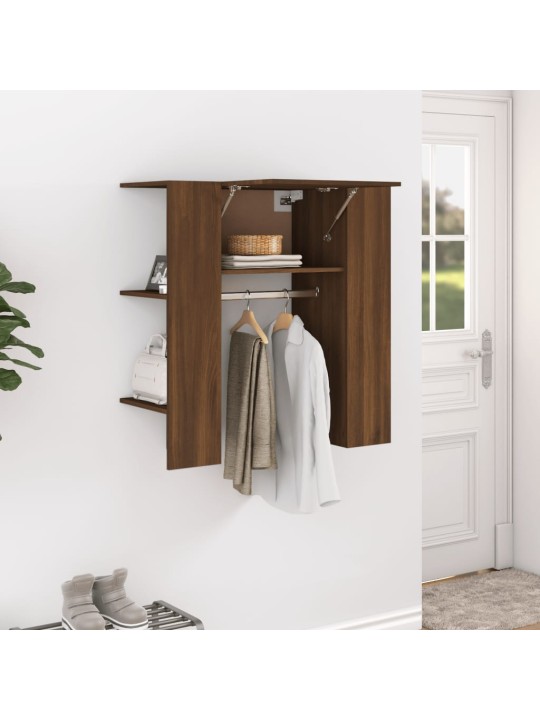 Skříň do předsíně hnědý dub 97,5x37x99 cm kompozitní dřevo