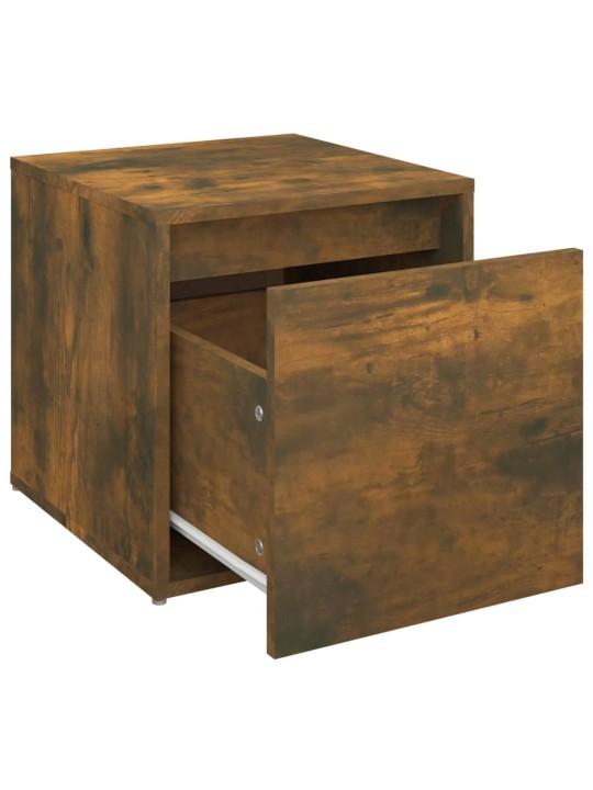 Úložný box se zásuvkou kouřový dub 40,5 x 40 x 40 cm kompozit