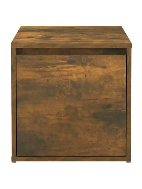 Úložný box se zásuvkou kouřový dub 40,5 x 40 x 40 cm kompozit