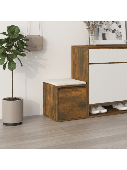 Úložný box se zásuvkou kouřový dub 40,5 x 40 x 40 cm kompozit