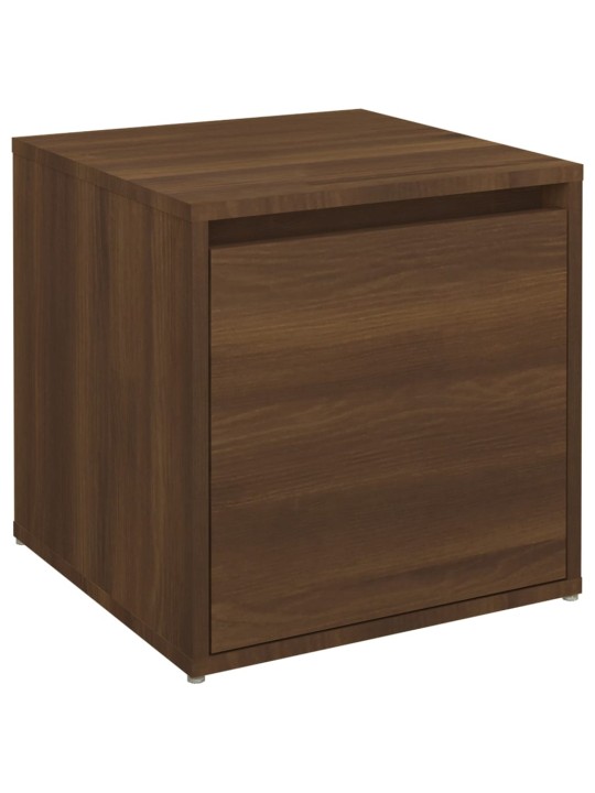 Úložný box se zásuvkou hnědý dub 40,5 x 40 x 40 cm kompozit