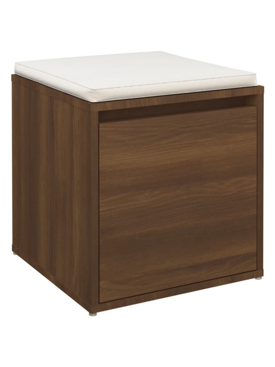 Úložný box se zásuvkou hnědý dub 40,5 x 40 x 40 cm kompozit