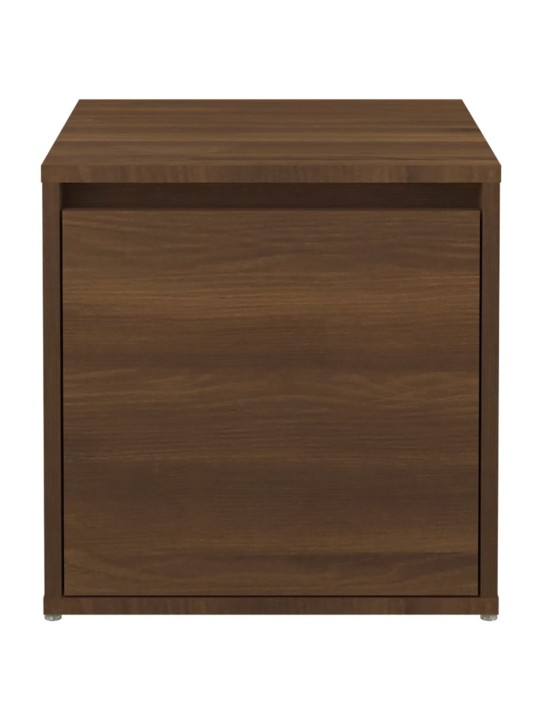 Úložný box se zásuvkou hnědý dub 40,5 x 40 x 40 cm kompozit
