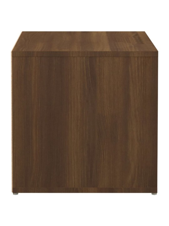 Úložný box se zásuvkou hnědý dub 40,5 x 40 x 40 cm kompozit