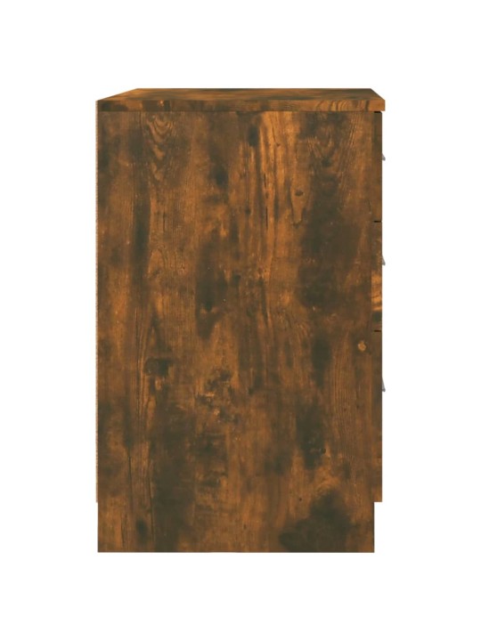 Noční stolek kouřový dub 40 x 40 x 63 cm kompozitní dřevo