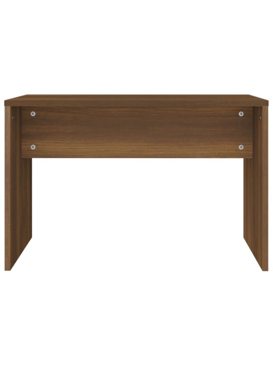 Stolička k toaletnímu stolku hnědý dub 70 x 35 x 45 cm kompozit