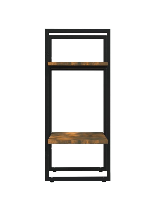Knihovna se 2 policemi kouřový dub 40x30x70 cm kompozitní dřevo