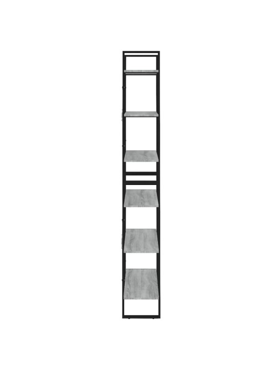 Vysoký regál šedý sonoma 100 x 30 x 210 cm kompozitní dřevo