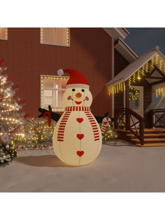 Nafukovací sněhulák s LED diodami 250 cm