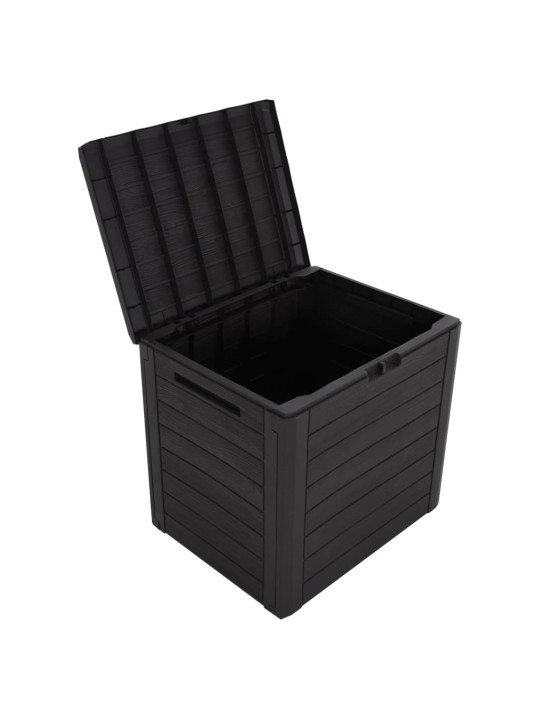 Zahradní úložný box hnědý 58,5 x 46 x 55 cm polypropylen