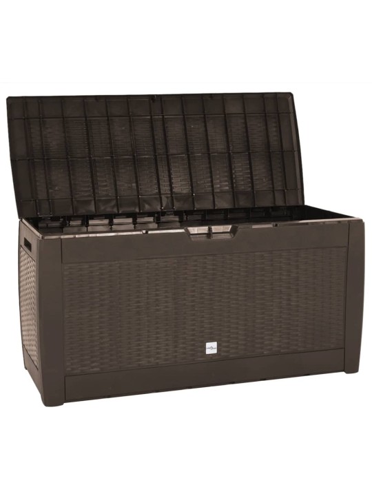 Zahradní úložný box hnědý 119 x 48 x 60 cm polypropylen