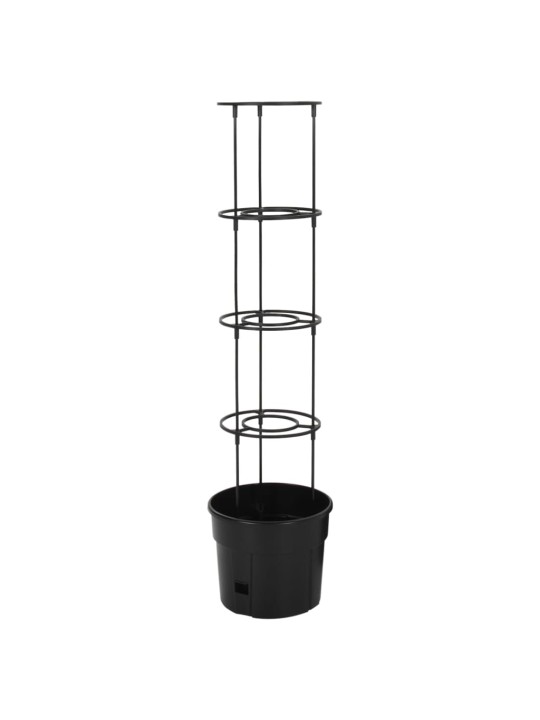 Truhlík na pěstování rajčat antracit Ø 29,5x115 cm polypropylen