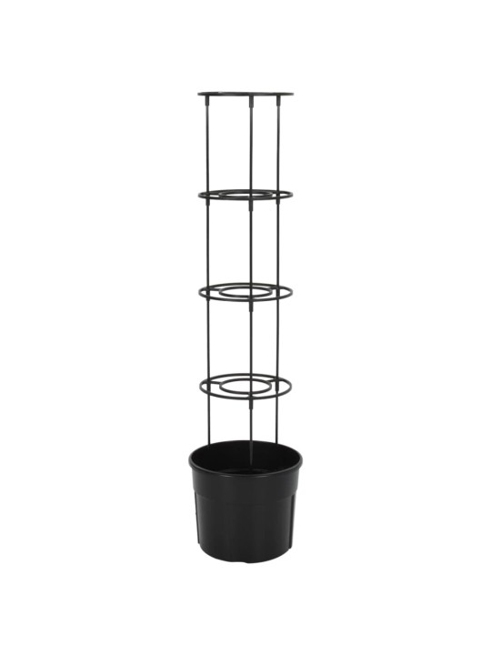 Truhlík na pěstování rajčat antracit Ø 29,5x115 cm polypropylen