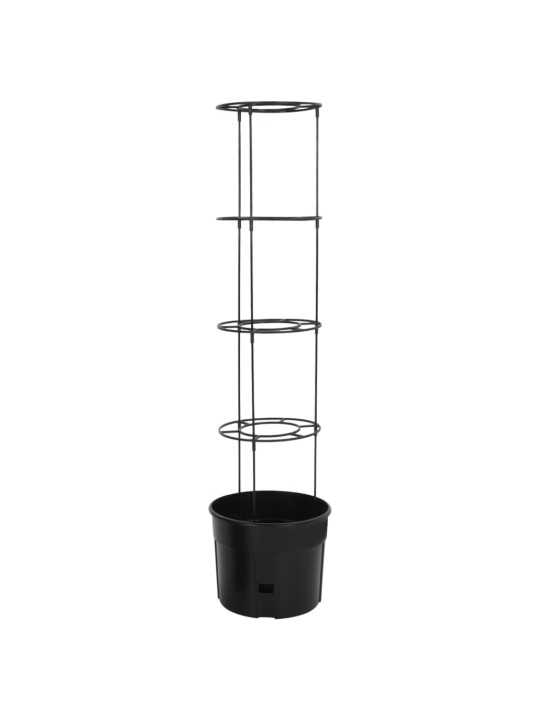 Truhlík na pěstování rajčat antracit Ø 39 x 150 cm polypropylen