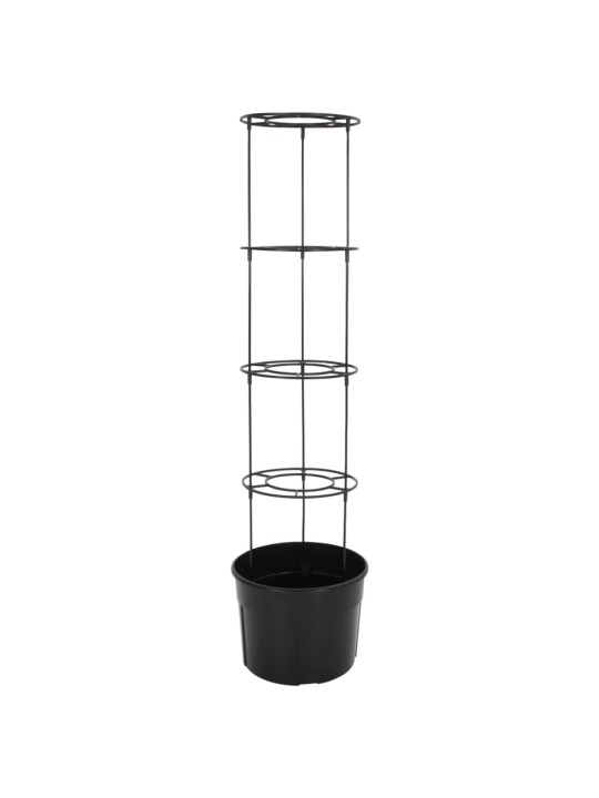 Truhlík na pěstování rajčat antracit Ø 39 x 150 cm polypropylen