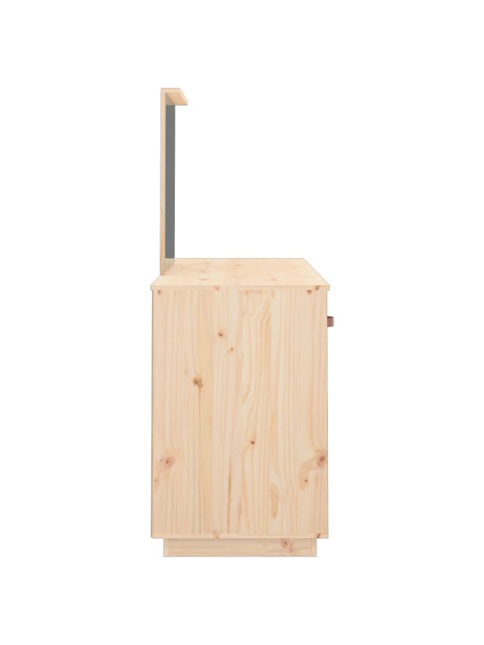 Set toaletního stolku se zrcadlem masivní borové dřevo